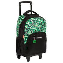 Mochila De Rodas Do Minecraft Game' Creeper Escolar Infantil