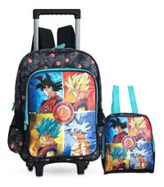 Mochila De Rodas Dragon Ball Infantil Com Lancheira Térmica - Clio