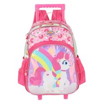 Mochila De Rodas Escolar Menina Com Carrinho Unicorio Up4you Mochila De Rodas Escolar Menina Com Carrinho Unicorio Up4you