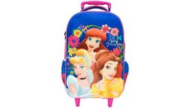 Mochila De Rodas Escolar Princesas Disney 3D Original