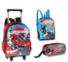 Mochila De Rodas Fast Machine Com Lancheira E Estojo Clio Mochila De Rodas Fast Machine Com Lancheira E Estojo Clio