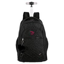 Mochila de Rodas Grande Capricho Crush Preto Mochila de Rodas Grande Capricho Crush Preto