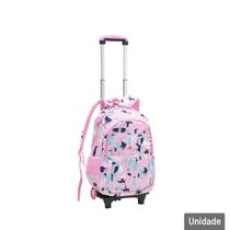 Mochila de Rodas Juvenil Removível Figuras Color - Tudo em Caixa