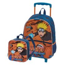 Mochila de Rodas Naruto Kurama Infantil e Lancheira Térmica Mochila de Rodas Naruto Kurama Infantil e Lancheira Térmica