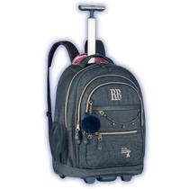 Mochila de Rodas Rebecca Bonbon Jeans Viagem Meninas Juvenil