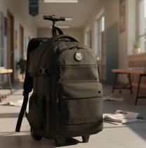 Mochila De Rodinha Bak Pak Escolar Reforçada Para Notebook -