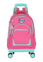 Mochila de rodinha barbie pink luxcel