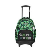 Mochila de rodinha Cross 2.0 Verde Pixels