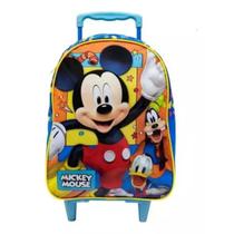 Mochila de Rodinha Disney Mickey Mouse Azul