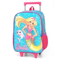 Mochila De Rodinha Escolar Barbie Verde - Luxcel