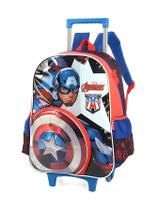 Mochila de Rodinha Escolar Capitão América Marvel IC38066AG