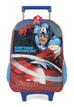 Mochila de Rodinha Escolar Capitão América Original Marvel