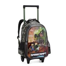 Mochila De Rodinha Escolar Menino Bolsa Carrinho Gamecraft Mochila De Rodinha Escolar Menino Bolsa Carrinho Gamecraft