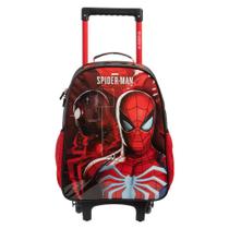 Mochila De Rodinha Escolar Spider Man Marvel Preto E Vermelho Mochila De Rodinha Escolar Spider Man Marvel Preto E Vermelho