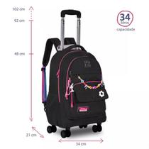 Mochila de rodinha Giro 360 Rebecca Bonbon oficial - Clio