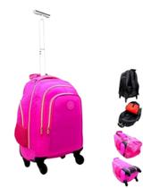 Mochila De Rodinha Grande Mochilete De Bordo Viagem Escolar