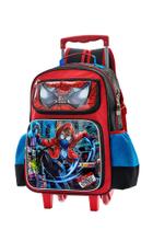 Mochila de Rodinha Herói Homem Aranha Vermelho Resistente