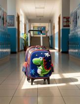 Mochila De Rodinha Infantil Baby Menina Menino até 4 Anos Escolar 3d