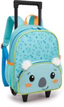 Mochila De Rodinha Infantil Bichinhos 3d Escolar Creche Fofa