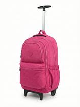 Mochila De Rodinha Juvenil Escolar Feminino Masculino Haste de Aluminio