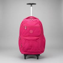 Mochila De Rodinha Juvenil Escolar Feminino Masculino Haste de Aluminio