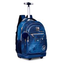 Mochila de Rodinha Juvenil Jeans Rebecca Bonbon RB24060 - Clio Mochila de Rodinha Juvenil Jeans Rebecca Bonbon RB24060 - Clio