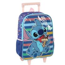 Mochila De Rodinha Luxcel Stitch Azul 45cm Mochila De Rodinha Luxcel Stitch Azul 45cm
