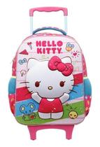 MOCHILA DE RODINHA MALA C/RODAS HELLO KITTY SE ROSA - XERYUS Vermelho