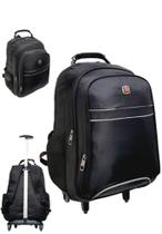 Mochila De Rodinha Notebook Com Haste De Alumínio Espaçoso
