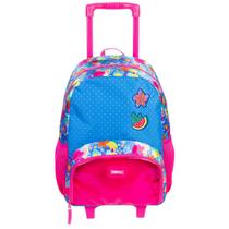 Mochila de Rodinha Sestini m Plus Floral Colorido 065963-00 Mochila de Rodinha Sestini m Plus Floral Colorido 065963-00