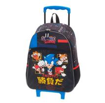 Mochila De Rodinha Sonic Go Fast Pacific Preta