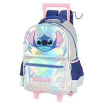 Mochila De Rodinha Stitch Holográfico Luxcel Mochila De Rodinha Stitch Holográfico Luxcel
