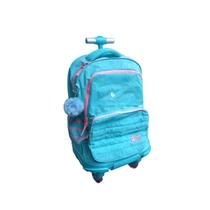 Mochila De Rodinha Stitch Infantil Carrinho Luxcel