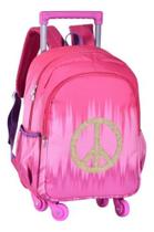 Mochila De Rodinha Tie Dye Com Pompom - Clio Style Girls