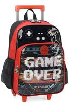 Mochila de Rodinha Up4you Game Over Escolar Preta Mochila de Rodinha Up4you Game Over Escolar Preta