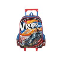 Mochila De Rodinha Vermelha Hot Wheels Infantil Luxcel