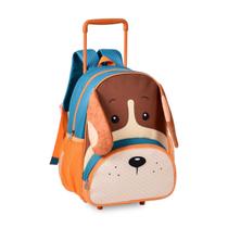 Mochila de Rodinhas '15 Cachorro Dog Color Animais Pets Infantil Escolar - Clio