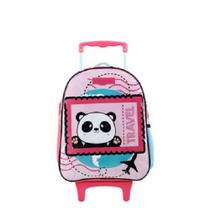 Mochila de Rodinhas 16 Grande 45cm Infantil Panda Xeryus 12310