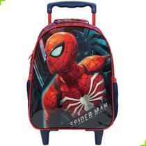 Mochila de Rodinhas 16 Homem Aranha Spider Man Marvel Xeryus