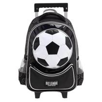 Mochila De Rodinhas 2 em 1 Escolar Grande DLX League Futebol