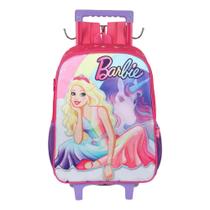Mochila De Rodinhas 2 em 1 Escolar Infantil Barbie Desenho
