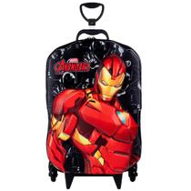 Mochila De Rodinhas 3D Infantil Homem De Ferro Avengers