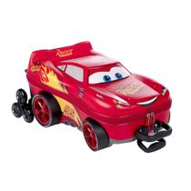 Mochila de Rodinhas 3D Maxtoy Cars McQueen Vermelho