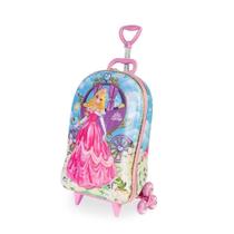 Mochila de Rodinhas 3D Maxtoy Meg Princess Rosa