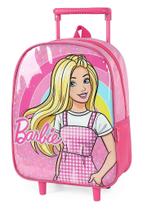 Mochila de Rodinhas Barbie Rosa Pink Escolar - Ideal para Crianças