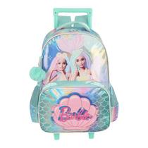 Mochila de Rodinhas Barbie Verde Luxcel - Escolar Infantil Mochila de Rodinhas Barbie Verde Luxcel - Escolar Infantil