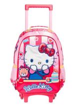 Mochila de Rodinhas, Cetim - Hello Kitty Mochila de Rodinhas, Cetim - Hello Kitty