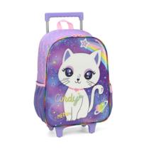 Mochila De Rodinhas Cindy Roxa Luxcel - Luxcel - Up4You