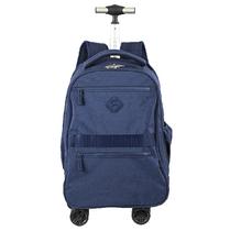 Mochila de Rodinhas com 4 Rodas Duplas Sestini Rolling Crinkle - Azul Mochila de Rodinhas com 4 Rodas Duplas Sestini Rolling Crinkle - Azul