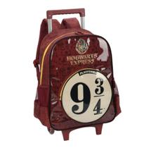Mochila de Rodinhas com Alças Harry Potter Vinho Luxcel - Mochila de Rodinhas com Alças Harry Potter Vinho Luxcel -